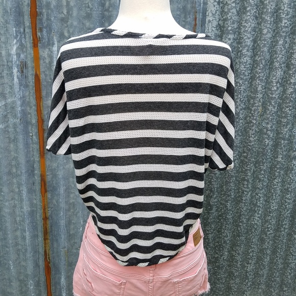 *$3 FOR $15* Kira Striped Dolman Sleeve Crop Top - Picture 5 of 8